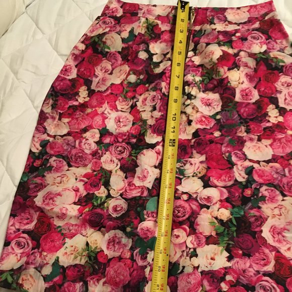 kate spade Rose Print Pencil Skirt size 2 nwot - Picture 11 of 16